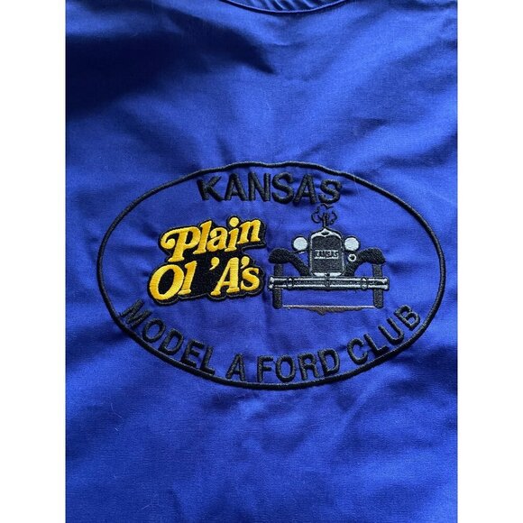 Vintage Kansas Model A Ford Club Vest W/ Patches Blue Unisex - Picture 5 of 9